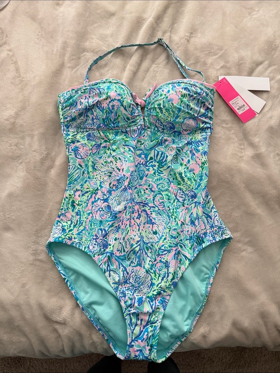 Lilly Pulitzer Other - NWT Lilly Pulitzer Jagger One Piece Swimsuit Surf Blue Soleil It On Me Size 10